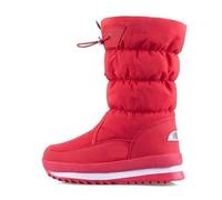 LUYSGBXR Bottes blanches for femmes, chaussures d'hiver chaudes, mi-mollet, imperméables, plateforme antidérapante, bottes de neige, grande taille 42(Red,41)