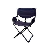 LUYSGBXR Chaise De Directeur Pliable Chaise Pliante Portable Barest Office Director Outdoor Cam Fiing Leisure Ular Stall Stand Up Desk Tabouret en métal(Black)