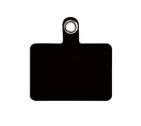 LUYSGBXR Cordon télescopique à ressort for téléphone, cordon de sécurité avec carte, universel for portable(Black Patch)