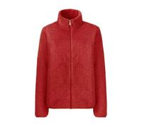 LUYSGBXR Fashion Polar Fleece Autumn Winter Coat Women Jacket Shaggy Warm Cropped Jackets Overcoat Zipper Outwear Femme Veste(Red,4XL)