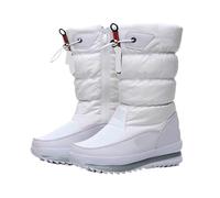 LUYSGBXR Femmes bottes de neige plate-forme d'hiver épais imperméable antidérapantes femmes chaussures chaud(WHITE,39)