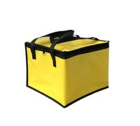 LUYSGBXR Grand sac isotherme pliable et portable for aliments gâteaux, en aluminium, boîte thermique, pack de glace étanche, sacs livraison for à lunch(Yellow)
