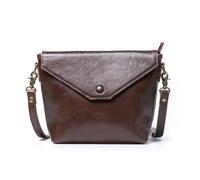 LUYSGBXR Le sac à bandoulière en cuir polyvalent pour femme est un petit sac carré avec un simple sac à bandoulière, café, Taille unique