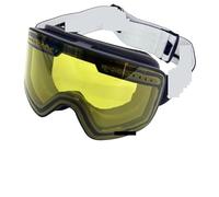 LUYSGBXR Masque Ski Lunettes de Ski avec lentille polarisée Double Couche magnétique, Anti-buée, for Snowboard, for Hommes et Femmes, étui à Lunettes(Black Yellow Lens)