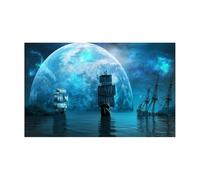 LUYSGBXR Papier Peint pour Aquarium Autocollant de Fond d'aquarium, Affiche de Fond, Navire de la Mort, décoration d'aquarium, Papier Peint Autocollant, Fond(40x80cm)