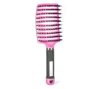 LUYSGBXR Peigne Cheveux Hairbrush Professional Women Comb Wet Hair Brush Massage Comb Brush for Hair Hairdresser Hairdressing Tools(Bristle Pink)