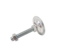 LUYSGBXR Pied De Meuble 2Pcs Base 95mm Adjustable Foot CupsLeveling Feet Iron Galvanized Lathe Legs M18 M20 Thread(95xM18x120mm)