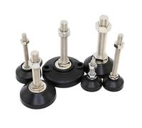 LUYSGBXR Pied De Meuble 4PCS/LOT Reinforced Nylon Adjustable Levelling Feet Floor Protector Antiskid Fixed Foot Cups Non Skid Base Leg(D50 x M12x100mm)