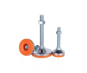 LUYSGBXR Pied De Meuble 80mm Base Heavy Duty Fixed Adjustable Legs M12 M14 M16 M20 Non-Skid Lathe Foot Cups Articulated Leveling Feet(Base Dia80xM12x80mm)