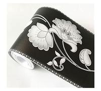 LUYSGBXR PVC auto-adhésif étanche 3D autocollant mural cuisine salle de bain coup pied ligne taille papier peint frontières amovible autocollants décor(WB08 04)