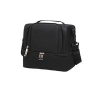 LUYSGBXR Sac Isotherme Repas 1pcs Insulated Lunch Bags Storage Tote Bag Strap Food Drink(Black)