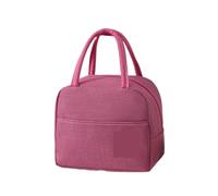 LUYSGBXR Sac Isotherme Repas Food Thermal Insulated Lunch Box Bags Picnic Bag Portable Storage Student(Style2 rose red)