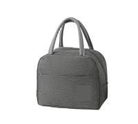 LUYSGBXR Sac Isotherme Repas Food Thermal Insulated Lunch Box Bags Picnic Bag Portable Storage Student(Style2 grey)