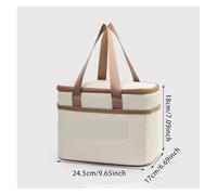 LUYSGBXR Sac Isotherme Repas Square Insulated Lunch Bag Thermal Portable Work Food Pouch Picnic Container(M)