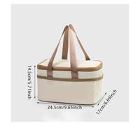 LUYSGBXR Sac Isotherme Repas Square Insulated Lunch Bag Thermal Portable Work Food Pouch Picnic Container(S)