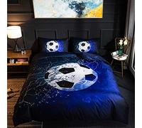 Luyshts 3D Imprimé Parure De Lit Literie à Joli Foot, Un Lot de 2 pièces de 1 Housse de Couette + 1 pièce de taie d'oreiller Assortie, Single(135x200 cm)