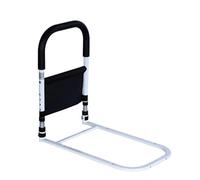 LuysmengEU Barre de Maintien de lit avec accoudoir et Sac de Rangement, barrière de sécurité, barrière auxiliaire réglable en Hauteur for Personnes âgées(A)