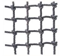 LuysmengEU Échelle de Corde d'escalade de sécurité avec Filet de 14 mm d'épaisseur, balançoire de Fitness, Filets de Chargement for Aire de Jeux for Enfants et Pont de Camion(14mm/12cm,3x3m)