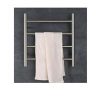 LuysmengEU Hard Wired,Heated Towel Rack Stainless Steel,Wall Mounted Heated Drying Rack 5 Bars,Constant Temperature s for Bathroom(Hard Wired)