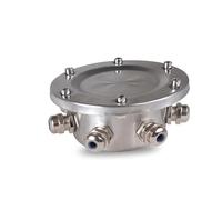 LuysmengEU IP68 Waterproof Sealed Underwater Junction Box, 304 Stainless Steel Outdoor Light Junction Box, Swimming Pool Fountain Lamp Transition Head(1 in 4 out)