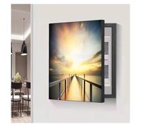 LuysmengEU Meter Box Decorative Painting Ndoor Electric Meter Cover Hole-Free Circuit Breaker Shielding Boxes Electrical Panel Hide Paintings Creative Switch Box(D,50x70cm)