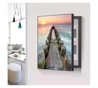 LuysmengEU Meter Box Decorative Painting Ndoor Electric Meter Cover Hole-Free Circuit Breaker Shielding Boxes Electrical Panel Hide Paintings Creative Switch Box(B,45x55cm)