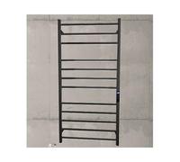 LuysmengEU Stainless Steel Heated Towel Racks for Bathroom,Wall Mounted for Towels and Garments,Heated Towel Drying Rack Fast Heating(C Black,Right Line)