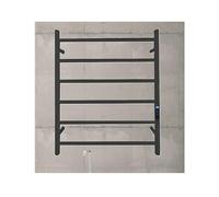 LuysmengEU Stainless Steel Heated Towel Racks for Bathroom,Wall Mounted for Towels and Garments,Heated Towel Drying Rack Fast Heating(A Black,Right Line)