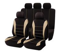 LUYSNDFG Housses de siège de Voiture pour Hyundai i20 Active 2016-2020, Tous Temps Housse Siege Voiture Avant Et Arrière Respirant Antidérapant Protection Siège Auto,B Beige