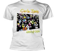 LUYTGCDRZZ Circle Jerks Group Sex Whiteport T Shirts Mnner Damen Herren Wei Hemden(3X-Large)