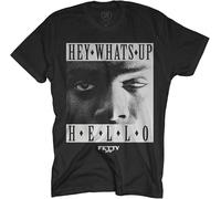 LUYTGCDRZZ Fetty Wap Hey What's Up Hello T Shirt Black Hemden(3X-Large)