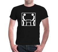 LUYTGCDRZZ junwei T Shirt Table Football Pictogram Black Hemden(Small)