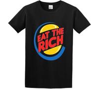 LUYTGCDRZZ Men's Eat The Burger Men's T-Shirt Hemden(XX-Large)