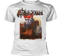 LUYTGCDRZZ Men's Saxon 'Crusader' T-Shirt Hemden(X-Large)