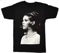 LUYTGCDRZZ Stor Wors Princess Leio MOY The Force Be with You Women's T-Shirt(2) Hemden(Small)