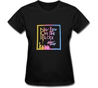 LUYTGCDRZZ Women's Kids on The Block T ShirtBlack Hemden(Small)