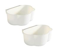 LUYUN Lot de 2 boîtes de rangement pour table à langer - Pour armoires de cuisine - Pour porte - Organiseur de table à langer - Bac de récupération pour déchets de cuisine