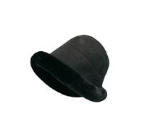 LUYYBDBG Bonnet d'hiver Chapeau De Pêcheur en Fourrure pour Femmes, Velours, Coton Chaud, Lei Feng d'hiver, Protection des Oreilles, Bassin Peluche, Nouvelle Collection-Noir