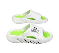 LUYYBDBG Chaussons Été Hommes Lettre Imprimer Pantoufles Côtés Sandales D'extérieur Intérieures Plage Chaussures Décontractées Sole Douce Slides Flip-Flops pour Hommes-1-42-43