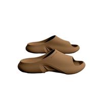 LUYYBDBG Chaussons Mode Hommes Sandales Grande Taille Pantoufles Intérieures Extérieures Antidérapants Chaussures Casual Maison Classiques Eva De Plage-café-38-39