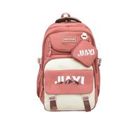 LUYYBDBG Sac à Dos Saison Scolaire pour Les Sacs Scolaires des Élèves, De Loisirs Élèves du Secondaire, Style Japonais Et Coréens-Brique Rouge