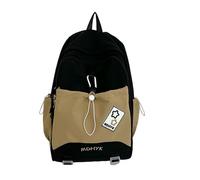 LUYYBDBG Sac a Dos Voyage Étudiant Cartable Lycéenne Grande Capacité Japonais Coréen À Universitaire Niche Bandoulière Femme-Noir-avec Pendentif