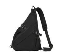 LUYYBDBG Sac Banane À Bandoulière en Nylon Imperméable pour Vêtements De Travail, Tendance, Style Hong Kong, Décontracté, Unisexe, Couleur Contrastée, Cartable Facteur Grande Capacité-Noir