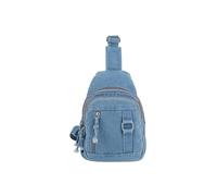 LUYYBDBG Sac Banane De Poitrine Tendance Et Polyvalent, À Bandoulière en Denim Rétro Grande Capacité, Banlieue-Bleu Clair