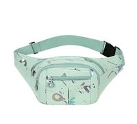 LUYYBDBG Sac Banane De Taille pour Femmes À Bandoulière Poitrine Imperméable Sports Plein Air Mode Décontracté Multifonctionnel Hommes-Vert