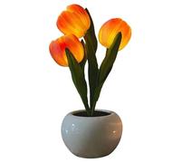 Luz De Mesa De Flores | Iluminación LED Elegante Recargable | Lámpara De Noche De Flores Realista, Para El Hogar, Apartamento, Citas, Sala De Estar, Dormitorio, Restaurante, Inauguración De La Casa, V