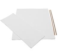 LUZBOSE Lot de 2 housses de chaise de directeur, housses de rechange en toile pour chaise de directeur, kit de chaise de jardin, blanc