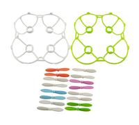 Luzhengyang Améliorez votre quadrirotor CX-10 RC avec 16 hélices CW CCW et 2 coques de pare-chocs d'hélice - Lames, installation facile - Accessoires de drone pour les amateurs d'hélicoptère RC