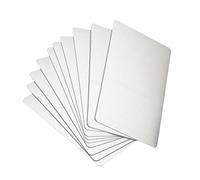 Luzhengyang Lot de 10 feuilles d'aluminium brillantes pour sublimation - 15 x 20 cm - Pour transfert de chaleur - Pour plaque signalétique - Pour plaque d'immatriculation - Matériau parfait - Argenté