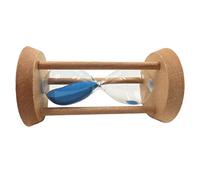 Luzhengyang Sablier sablier 15/20/30 minutes - Minuterie de cuisine pour la maison, le sport, le yoga - Horloge à sable en verre - Jaune ou bleu - 14 x 8 cm - Bleu, 20 minutes